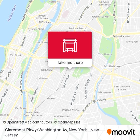 Claremont Pkwy/Washington Av map