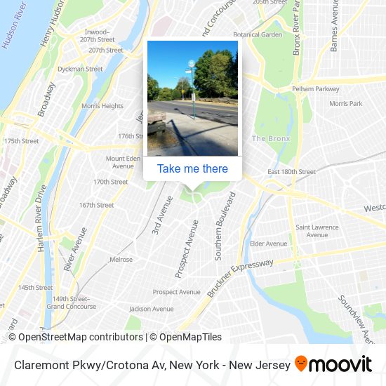 Claremont Pkwy/Crotona Av map