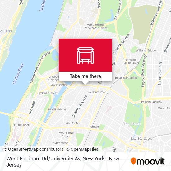 Mapa de West Fordham Rd/University Av