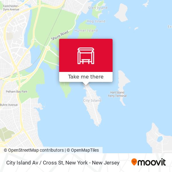Mapa de City Island Av / Cross St