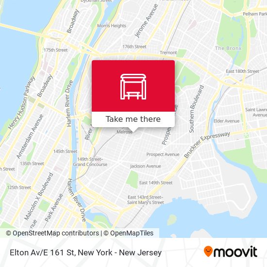 Mapa de Elton Av/E 161 St