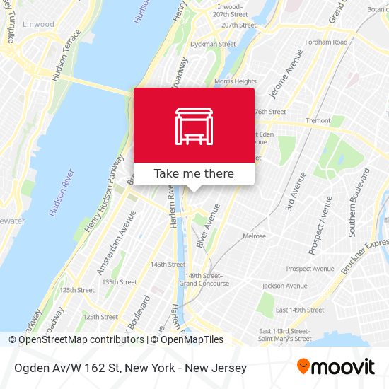 Mapa de Ogden Av/W 162 St
