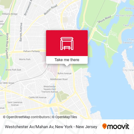 Mapa de Westchester Av/Mahan Av