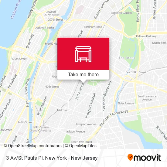 3 Av/St Pauls Pl map