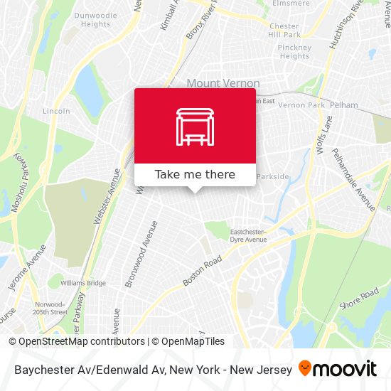 Mapa de Baychester Av/Edenwald Av