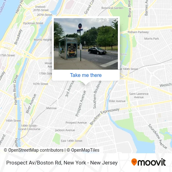 Prospect Av/Boston Rd map