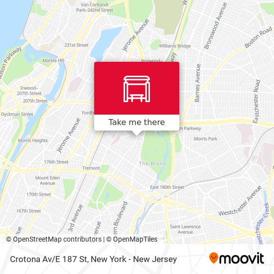 Crotona Av/E 187 St map