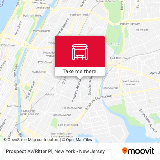 Prospect Av/Ritter Pl map