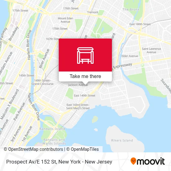 Prospect Av/E 152 St map