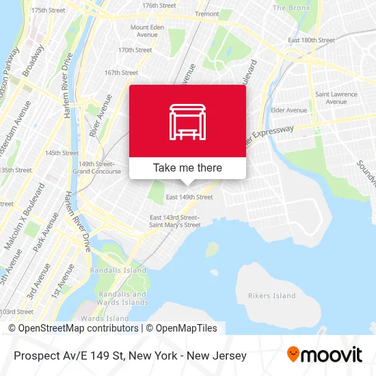 Prospect Av/E 149 St map