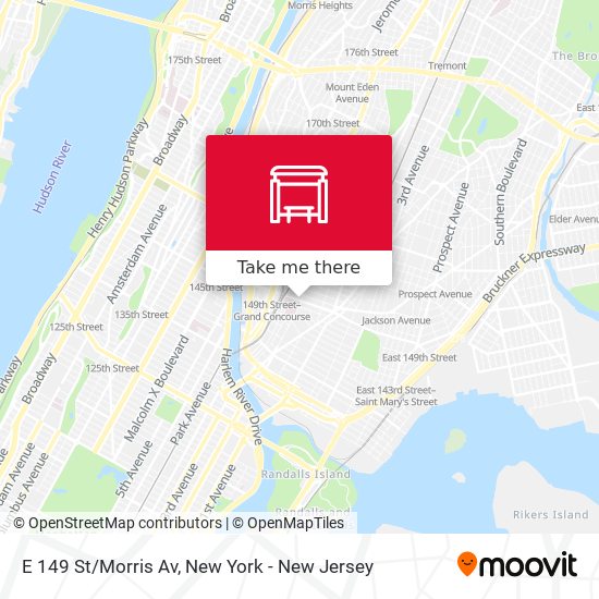 E 149 St/Morris Av map