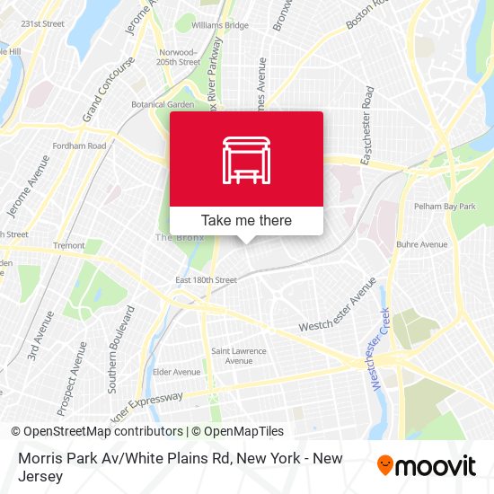 Morris Park Av/White Plains Rd map