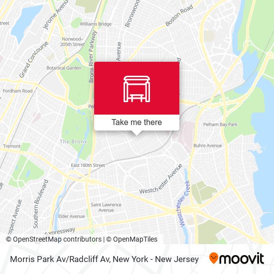 Morris Park Av/Radcliff Av map