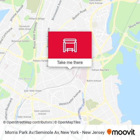 Morris Park Av/Seminole Av map