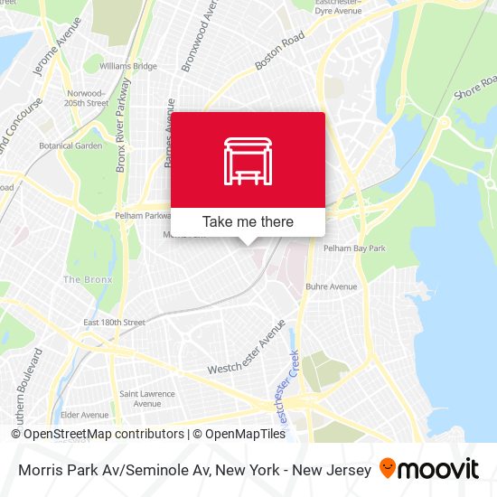 Morris Park Av/Seminole Av map