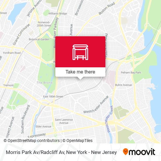 Morris Park Av/Radcliff Av map