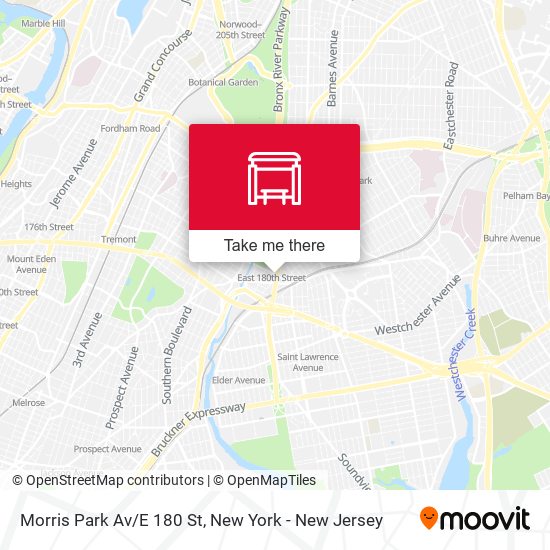 Mapa de Morris Park Av/E 180 St