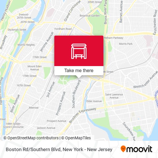 Boston Rd/Southern Blvd map