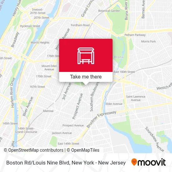 Boston Rd/Louis Nine Blvd map