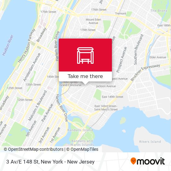 Mapa de 3 Av/E 148 St