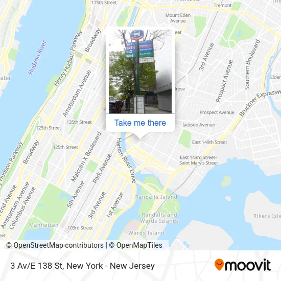 3 Av/E 138 St map