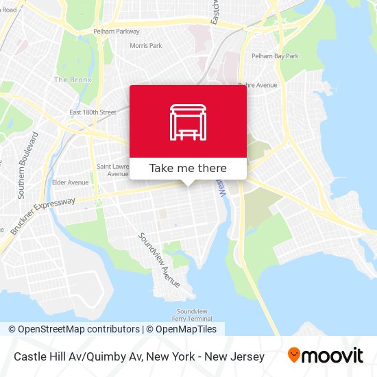 Castle Hill Av/Quimby Av map