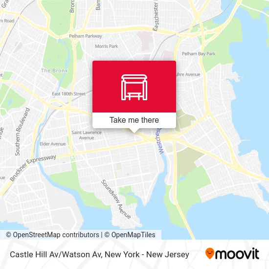 Castle Hill Av/Watson Av map