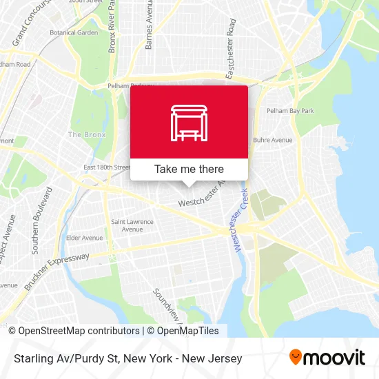 Starling Av/Purdy St map