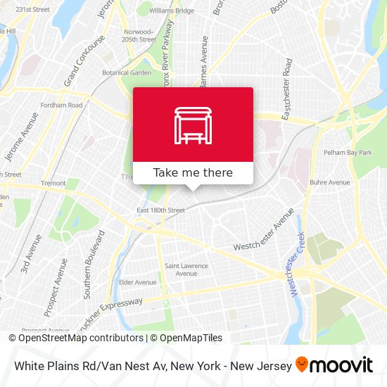 White Plains Rd/Van Nest Av map