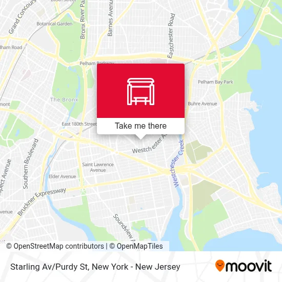 Starling Av/Purdy St map