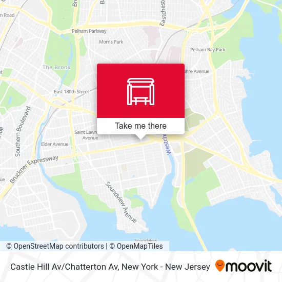 Castle Hill Av/Chatterton Av map