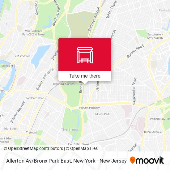 Allerton Av/Bronx Park East map