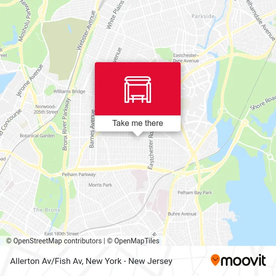 Allerton Av/Fish Av map