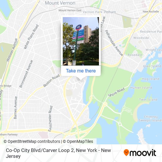 Co-Op City Blvd/Carver Loop 2 map