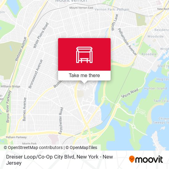 Mapa de Dreiser Loop/Co-Op City Blvd