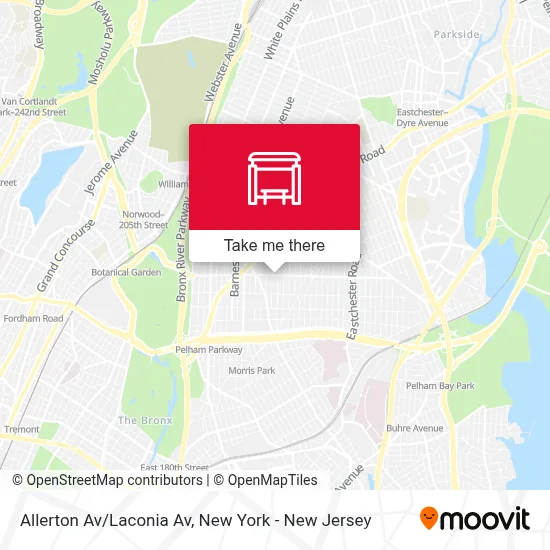 Allerton Av/Laconia Av map