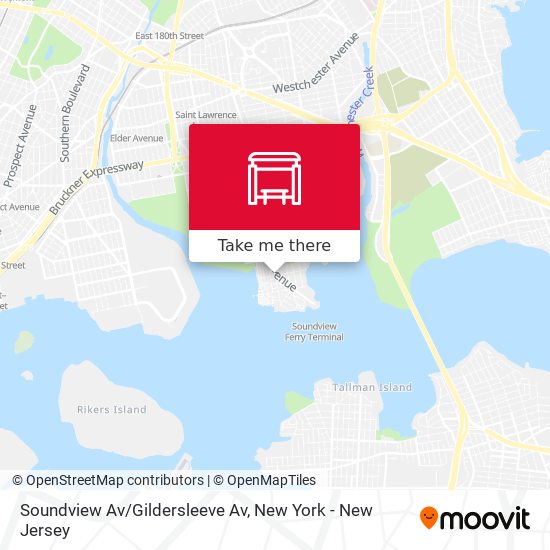 Soundview Av/Gildersleeve Av map