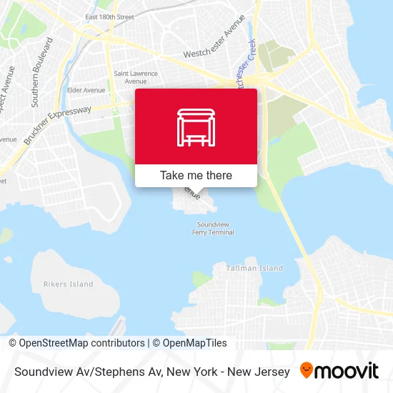 Soundview Av/Stephens Av map