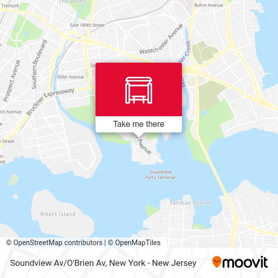 Soundview Av/O'Brien Av map