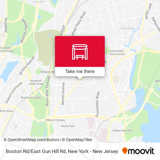 Boston Rd/East Gun Hill Rd map