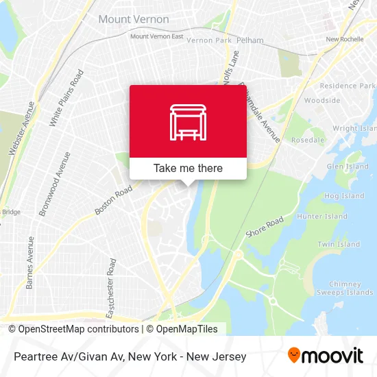 Peartree Av/Givan Av map