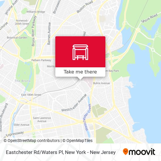 Mapa de Eastchester Rd/Waters Pl