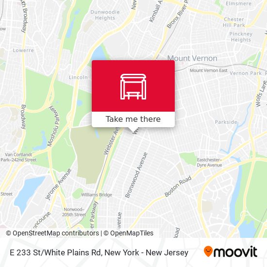 Mapa de E 233 St/White Plains Rd