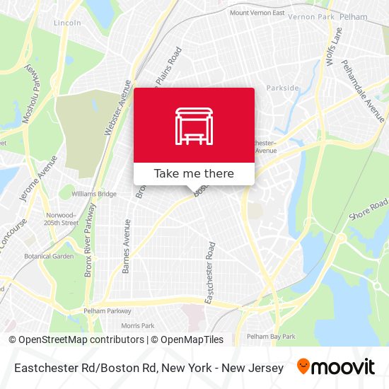 Eastchester Rd/Boston Rd map