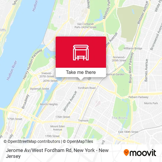 Jerome Av/West Fordham Rd map