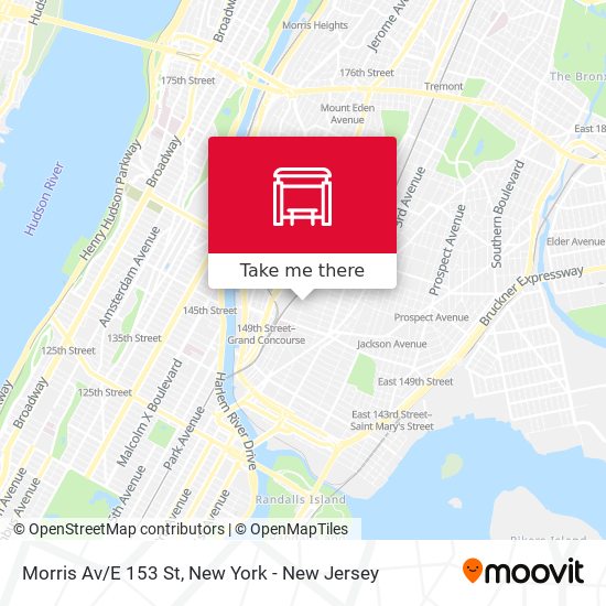 Mapa de Morris Av/E 153 St