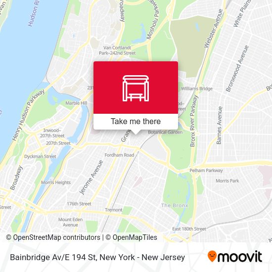 Mapa de Bainbridge Av/E 194 St