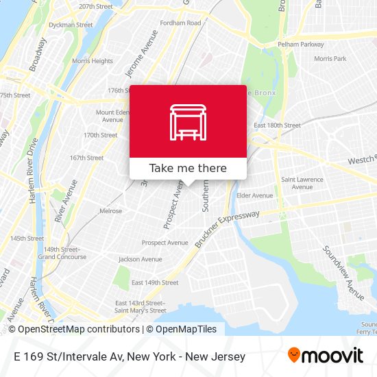 Mapa de E 169 St/Intervale Av