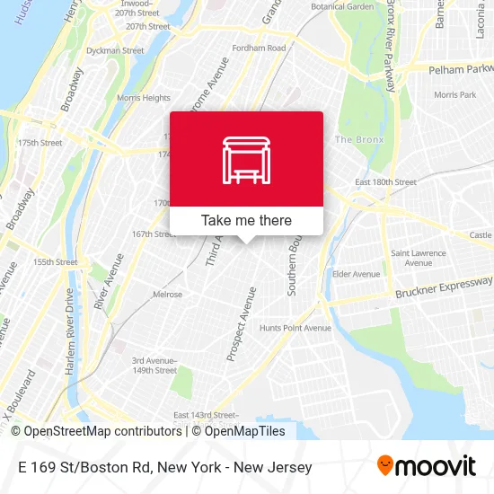 E 169 St/Boston Rd stop - Routes, Schedules, and Fares