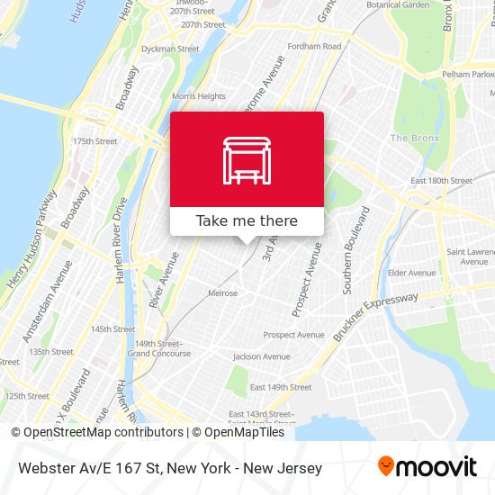 Mapa de Webster Av/E 167 St